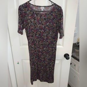 LuLaRoe Julia Dress Stretchy & Soft Size Large